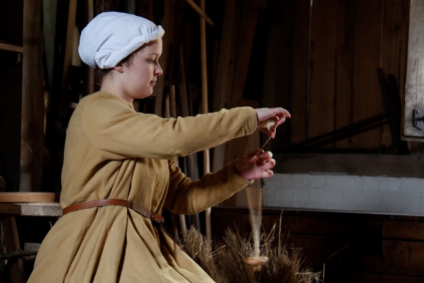 Photo credit: '15th century woman spinning' - hans s via Foter.com / CC BY-ND Original image URL: https://www.flickr.com/photos/archeon/4496474222/