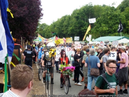 Fracking protest south of Balcombe
